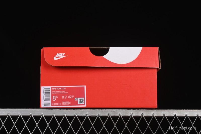 Nike SB Dunk Low White Grey Low-Top Casual Skate Shoes - IH0632-141