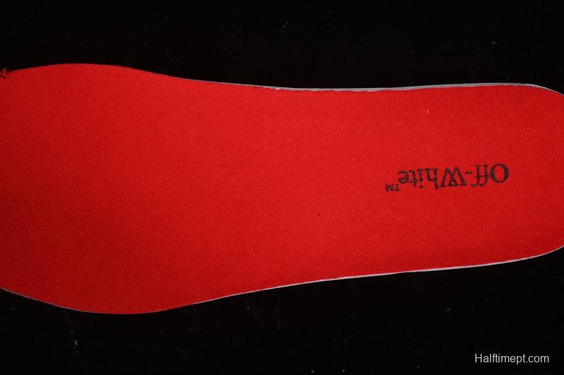 Off-White Be Right Low-Top Lifestyle Casual Shoes in Black Red