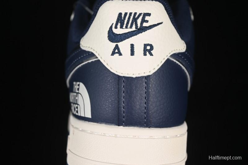 Nike Air Force 1'07 Low North Face Collaboration Dark Blue Sole Casual Sneakers - ZH2598-318