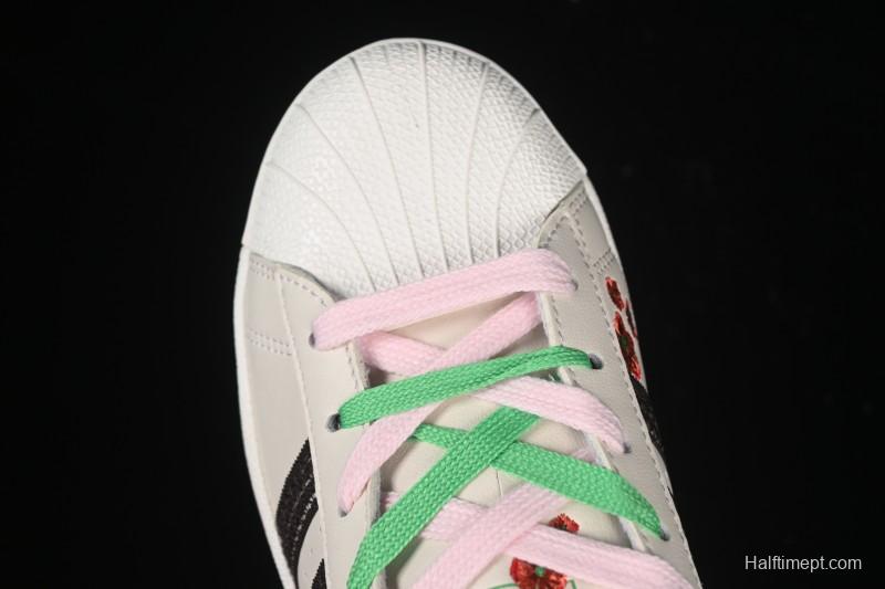 Adidas Superstar II Casual Sneakers with Shell Toe Design - JH7759