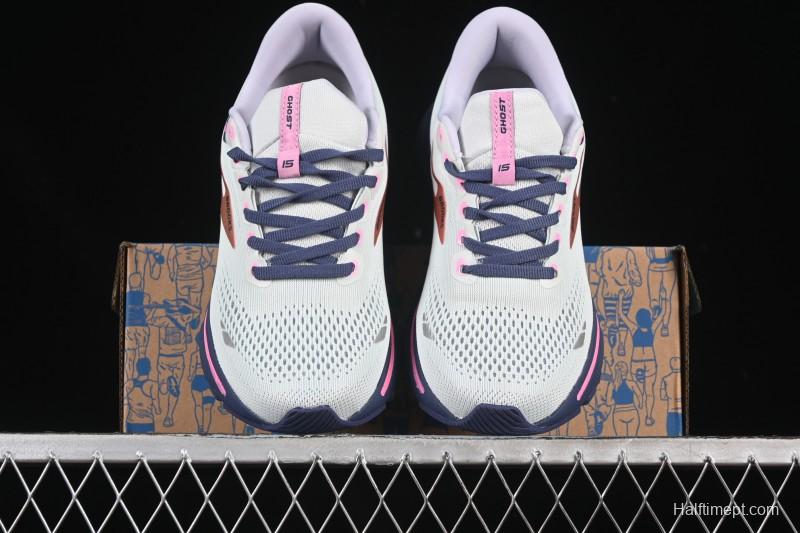 Brooks Ghost 15 Low-Cut Breathable Cushioned Support Casual Sports Running Shoes - 1203801B492