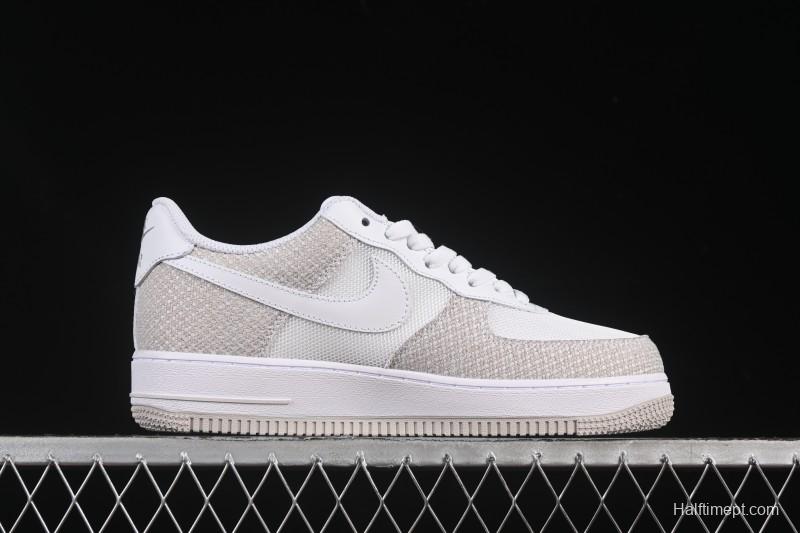 Nike Air Force 1'07 Low Denim Small Swoosh Casual Sneakers - ZH0316-092