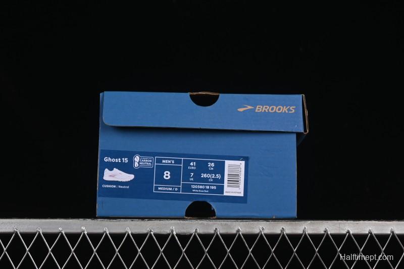 Brooks Ghost 15 Low-Cut Breathable Cushioned Support Casual Running Shoes - 1203801B195