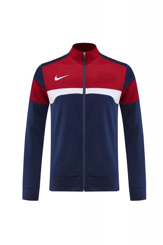 2025 Nike Red/Navy Full Hoodie Zipper Jacket +Long Pants