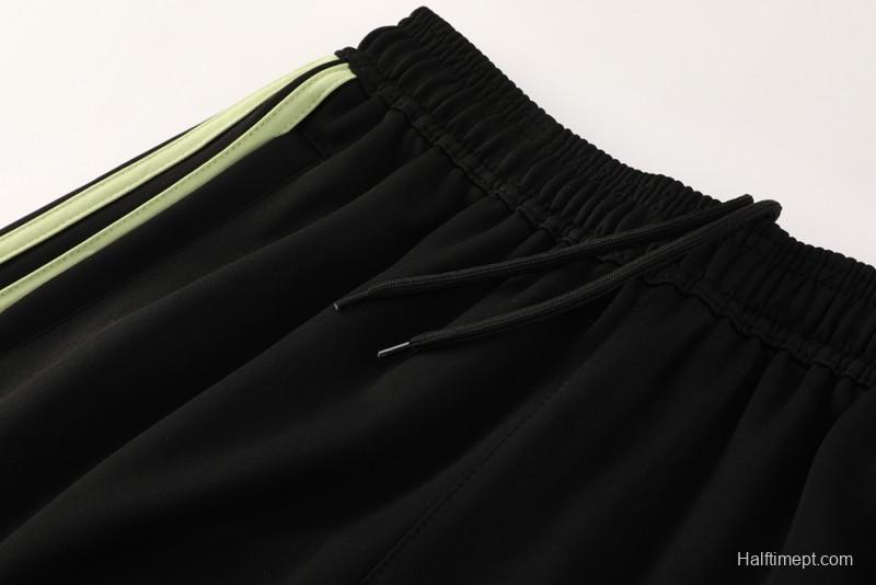 2025 Adidas Light Green/Black Full Zipper Jacket +Long Pants