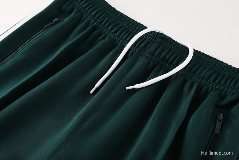 2025 Adidas Original Green Full Hoodie Zipper Jacket +Long Pants