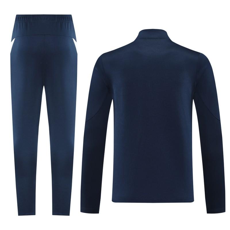 2025 Portugal Navy Full Zipper Jacket +Long Pants