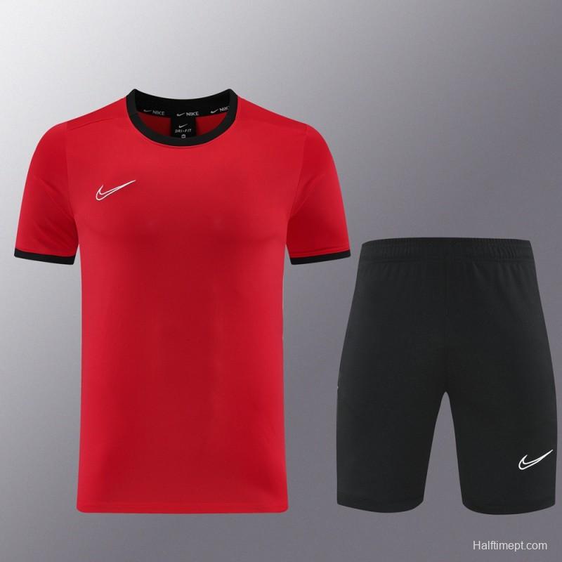 2025 NIKE Red Short Sleeve Jersey + Shorts