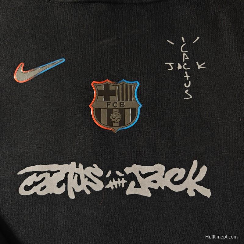 25/26 Barcelona Black Cactus Jack Hoodie -7 Colors