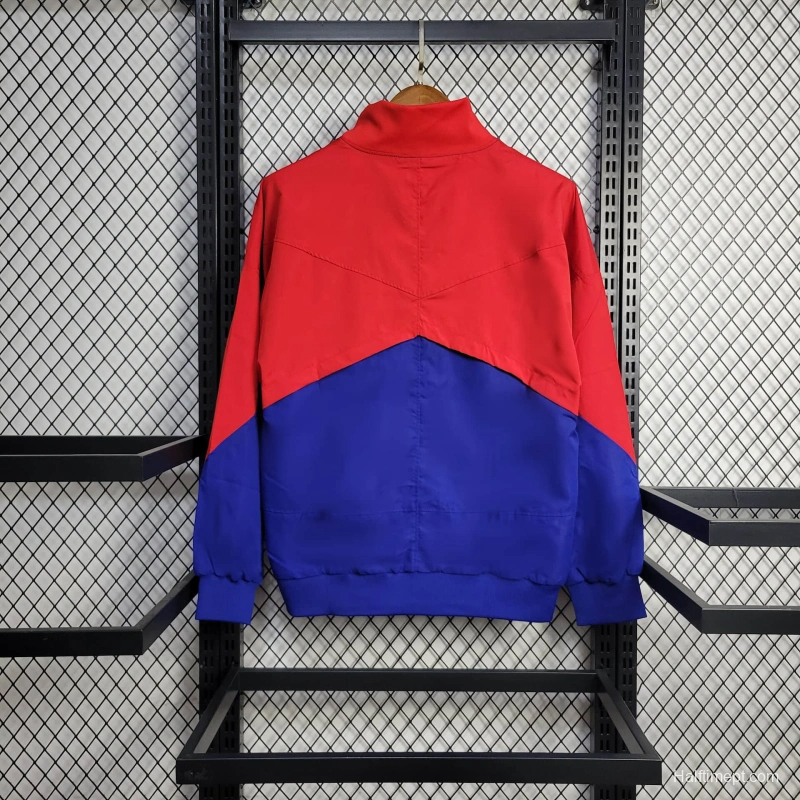 25/26 Barcelona Jacket Blue Windbreaker