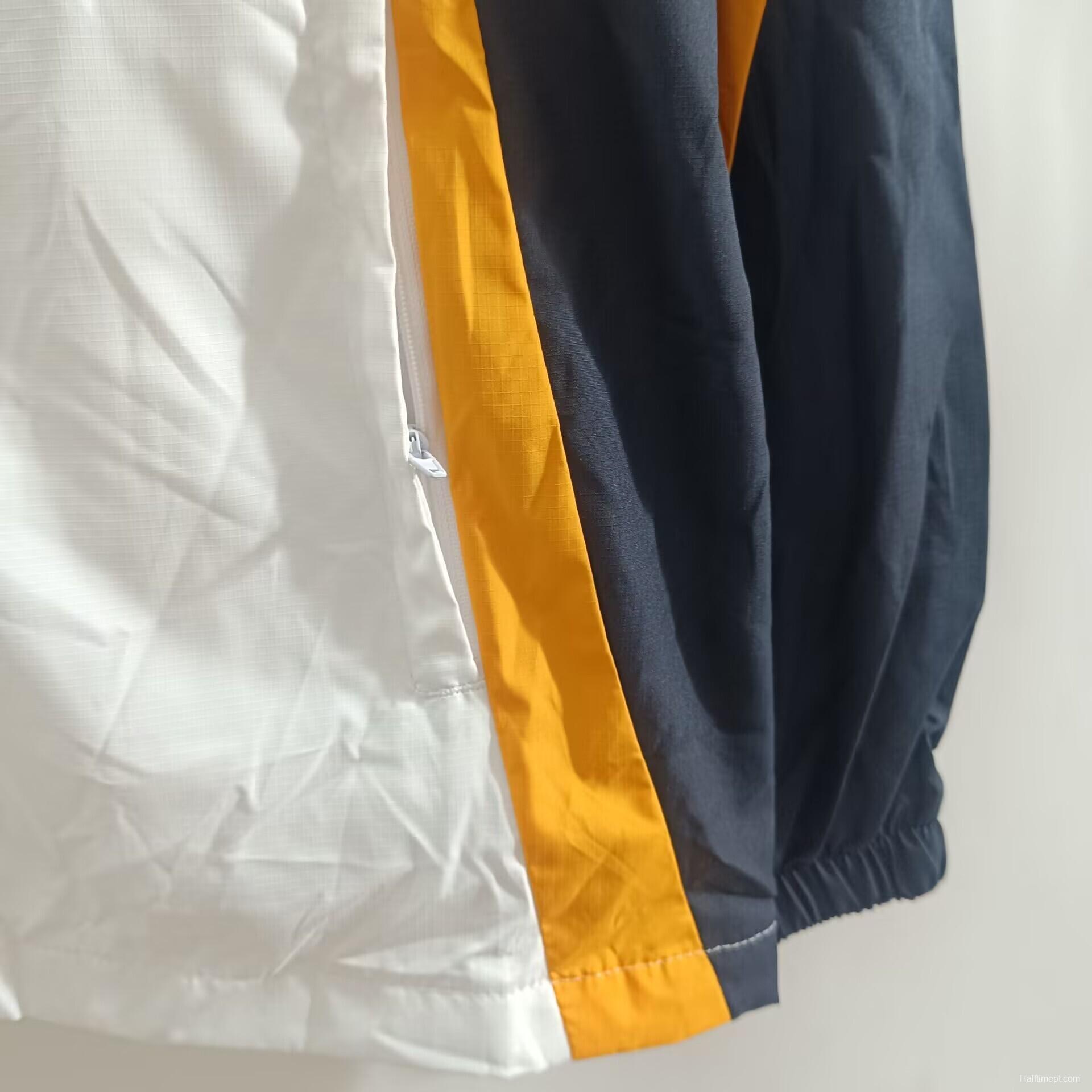 25/26 Real Madrid White Hooded Mid-length Jacket