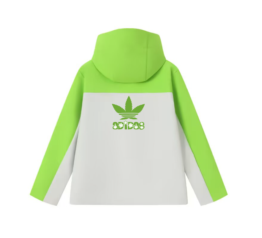 2025 Adidas White/Red Full Zipper Waterproof Outdoor Jacket