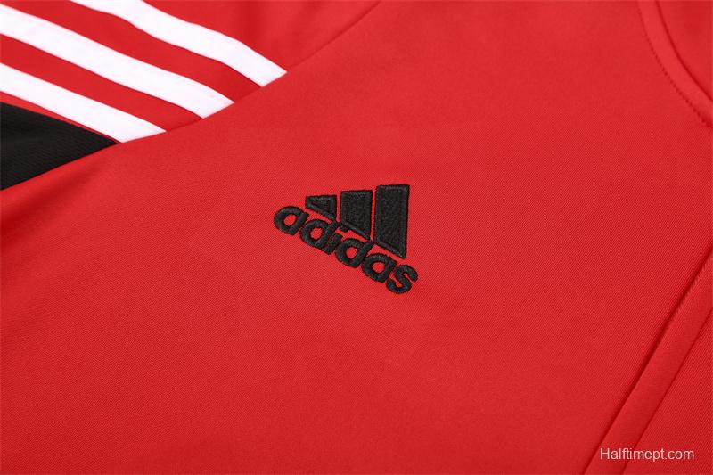 Retro 03/04 AC Milan Red Half Zipper Jacket