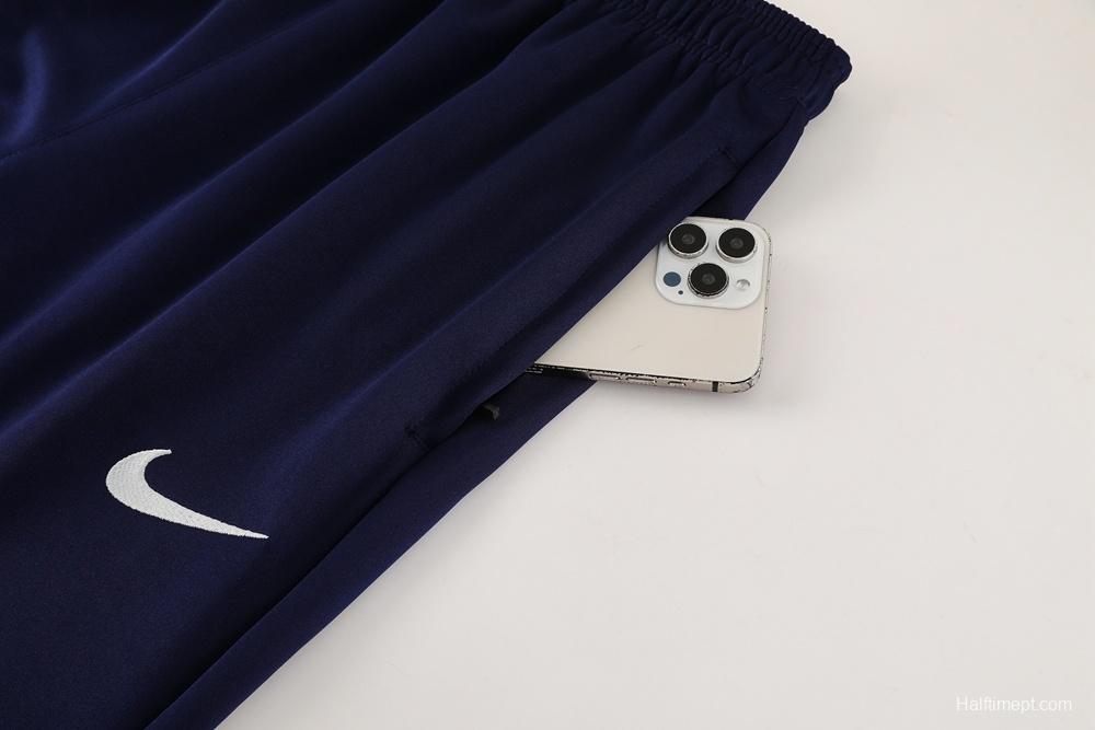 2025 NIKE Black/WHITE Full Zipper Jacket + Long Pants