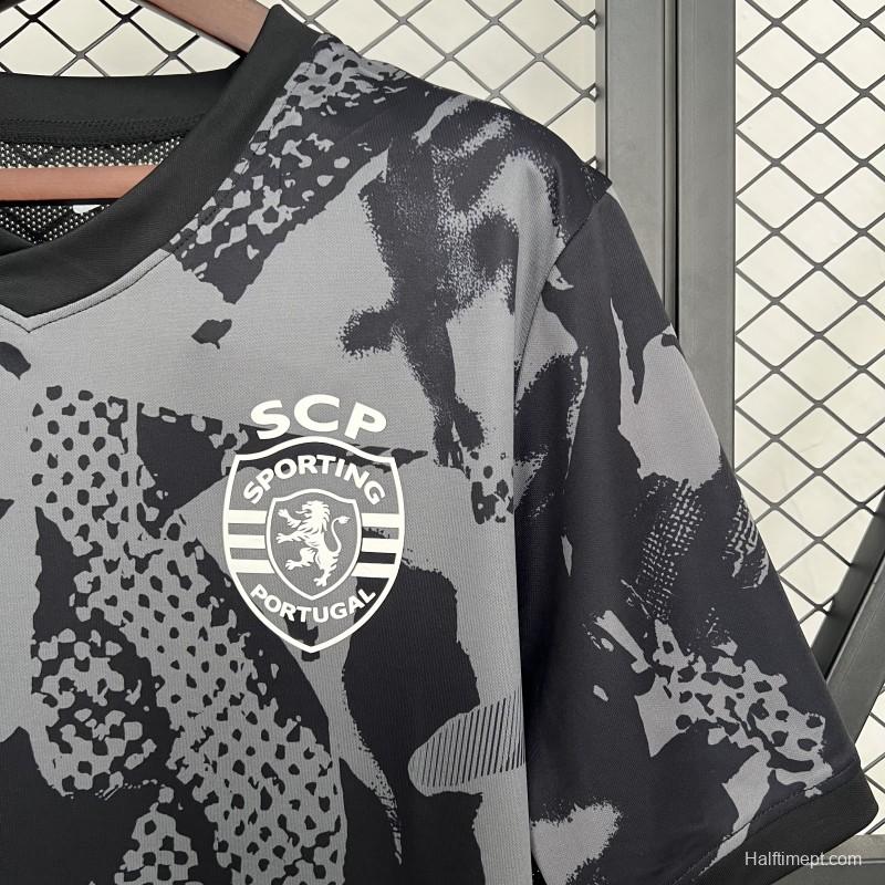 25/26 Sporting Lisbon Grey Pre-Match Jersey