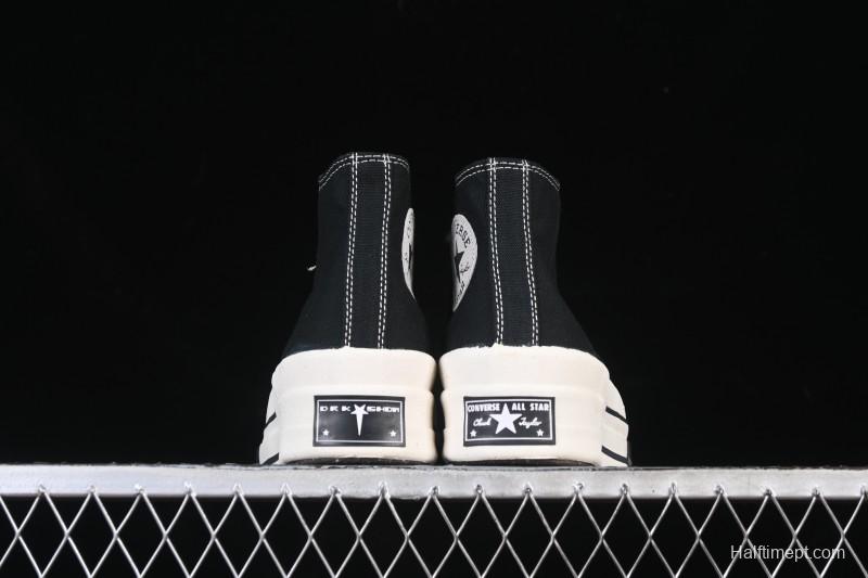 Rick Owens Drkshdw Converse Chuck 70 High Top Platform Casual Canvas Shoes - A06754C
