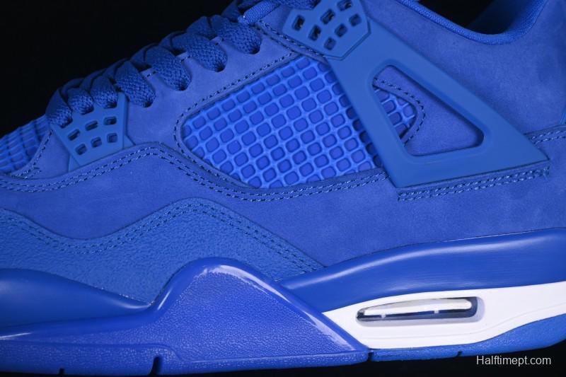 Nike Nigel Sylvester x Air Jordan 4 Retro Blue Collaboration Basketball Shoes - HF4340-400