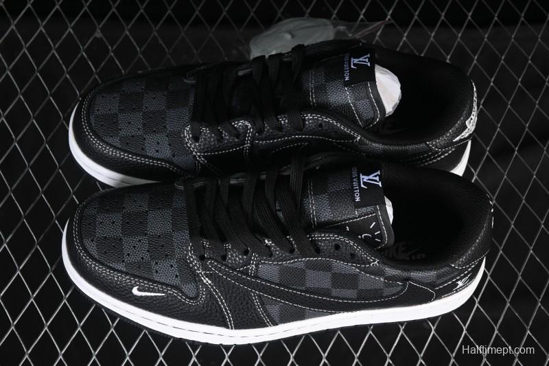 Nike Travis Scott x Fragment Design x Air Jordan 1 Low OG SP AJ1 Low Top Casual Sneakers - DZ5899-008