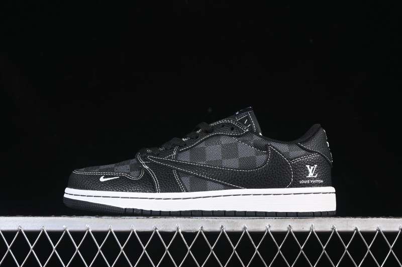 Nike Travis Scott x Fragment Design x Air Jordan 1 Low OG SP AJ1 Low Top Casual Sneakers - DZ5899-008