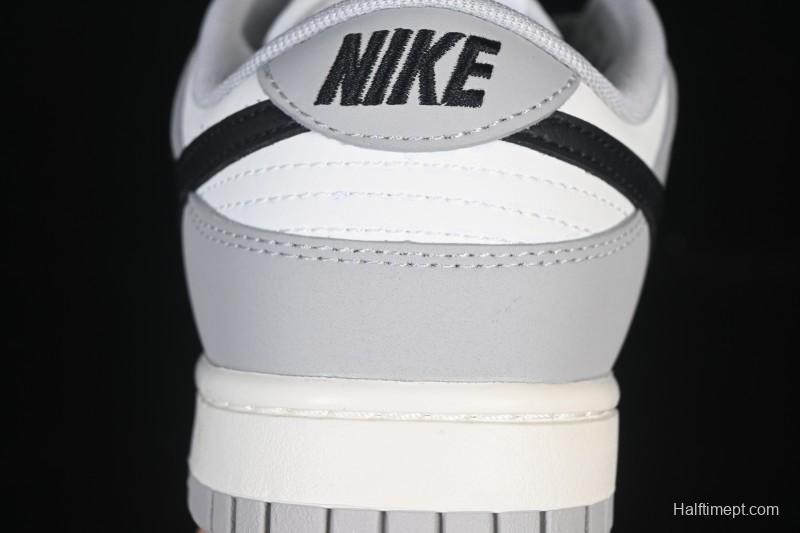 Nike SB Dunk Low White Black Grey Low-Top Casual Skate Shoes - IB3079-101