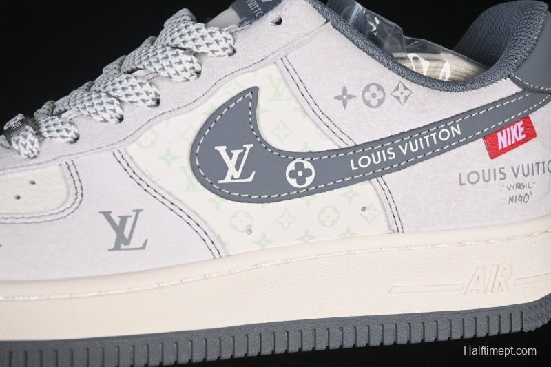 Nike Air Force 1 '07 Low LV Collaboration Grey Hook Woven Label Casual Sneakers - CX5050-Y25