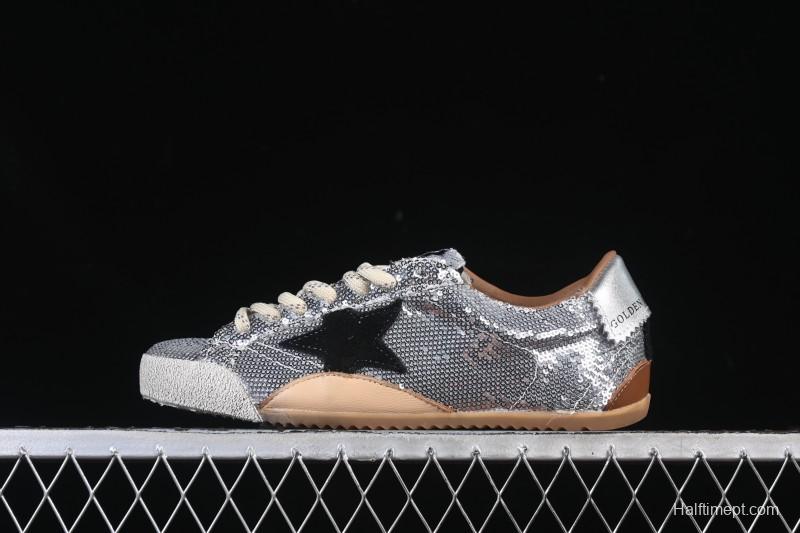 Golden Goose True Star Distressed Leather Sneakers - GGDB