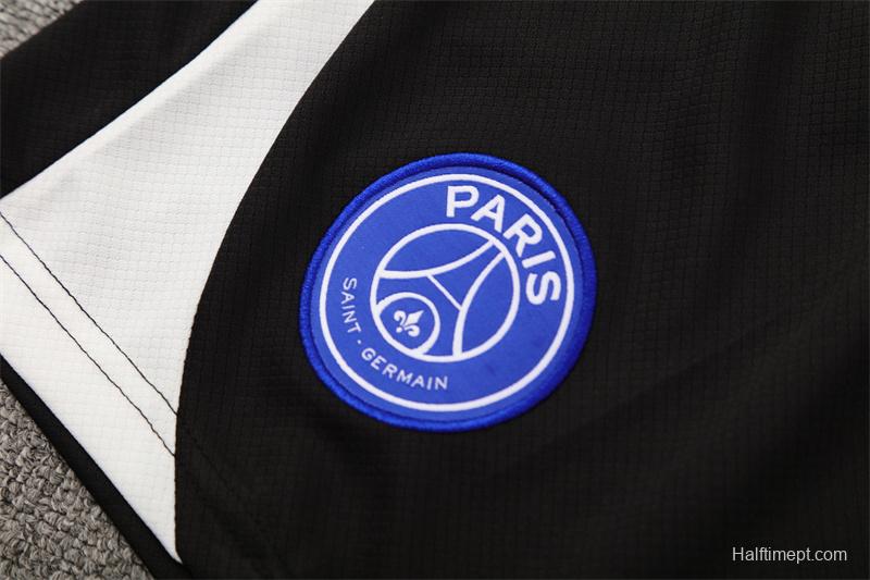 25/26 PSG Black T90 with XS Short Sleeve+Soccer Shorts