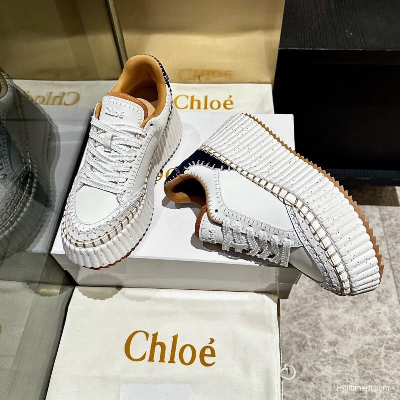 Chloe Spring Summer 2025 Hand-Stitched Mark Line Casual Shoes - LY00350