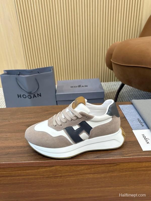 Hogan H-STRIPES Series Couple Thick Sole Dad Shoes Airship Shoes Casual Sports Shoes - AS00350