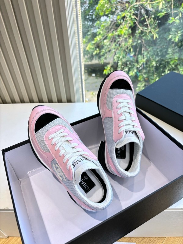 Chanel 2025/SS New Arrival High-Heel Two-Tone Casual Sneakers - KFY00320