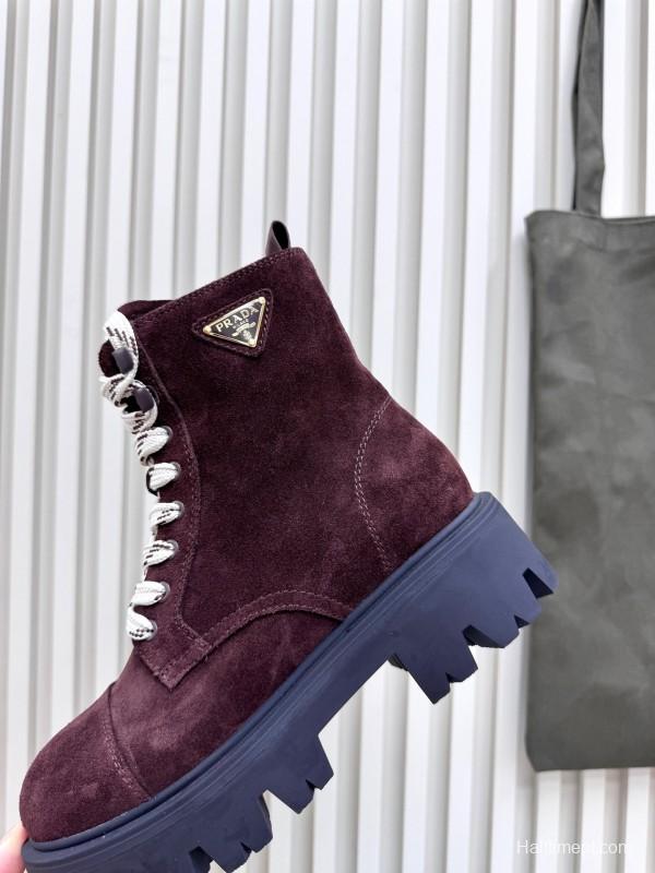Prada 2025 SS Platform Martin Boots - LY0350