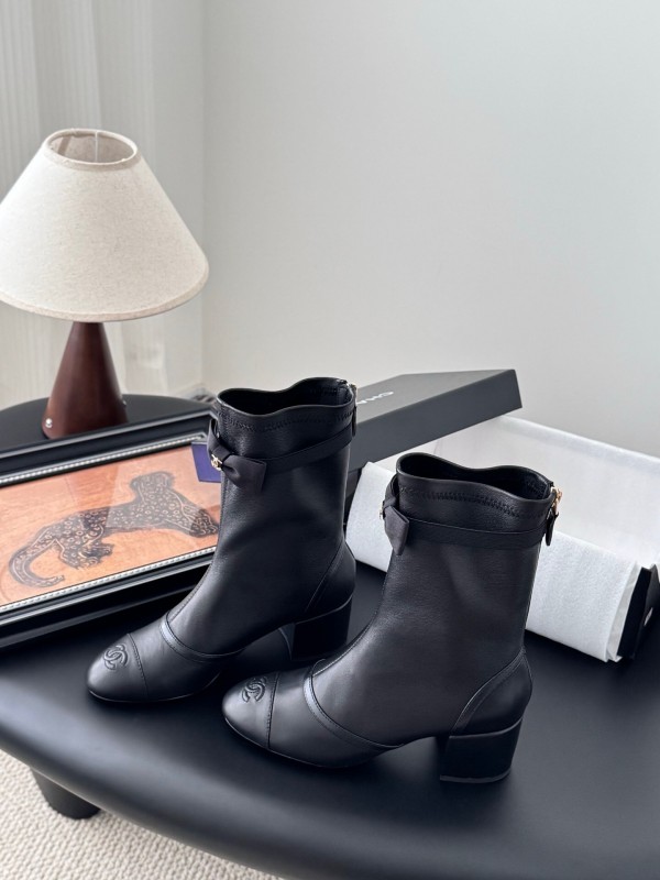Chanel 2025 SS New Bow Ankle Boots - LY00