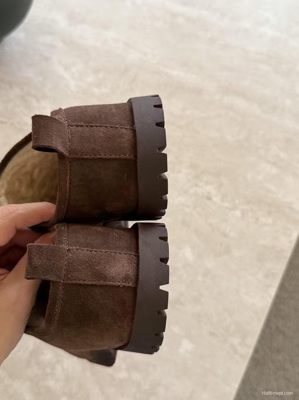 Ugg 2025/SS Potato Wool Slippers with Inner Height Increase - KFY00240