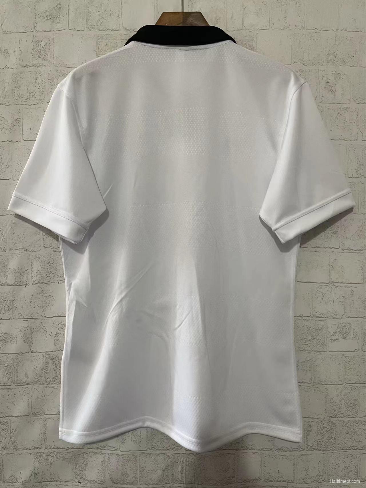 2026 New Zealand All Blacks White with Black Collar Jersey