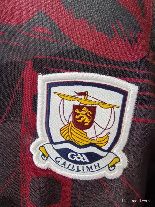 25/26 Galway GAA Maroon with Cityscape Pattern Jersey