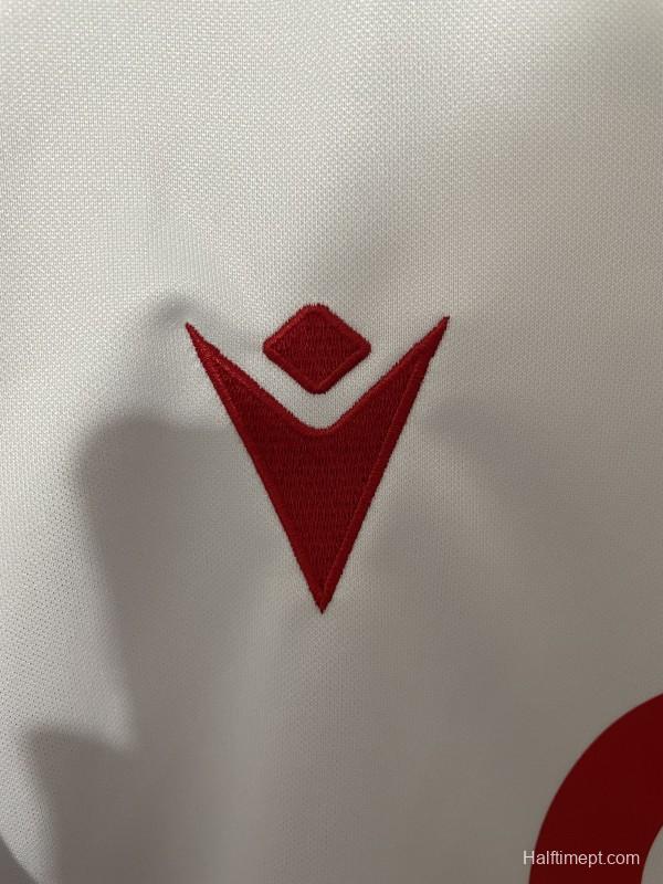 2025 Wales White with Red and Green Trim Away Jersey