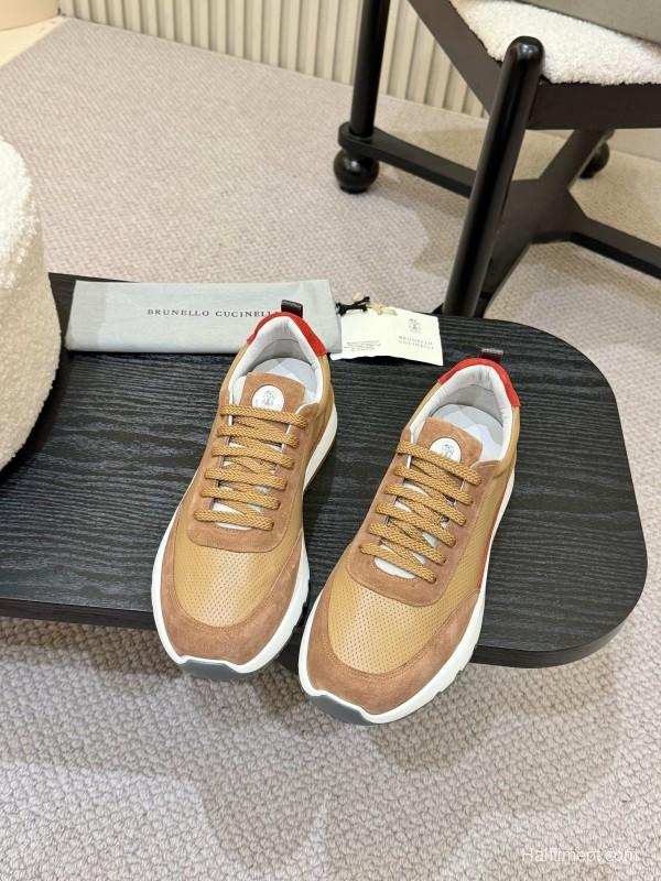 Brunello Cucinelli Casual Sneakers with Seasonal Colors and Leather Lining - KFY00320