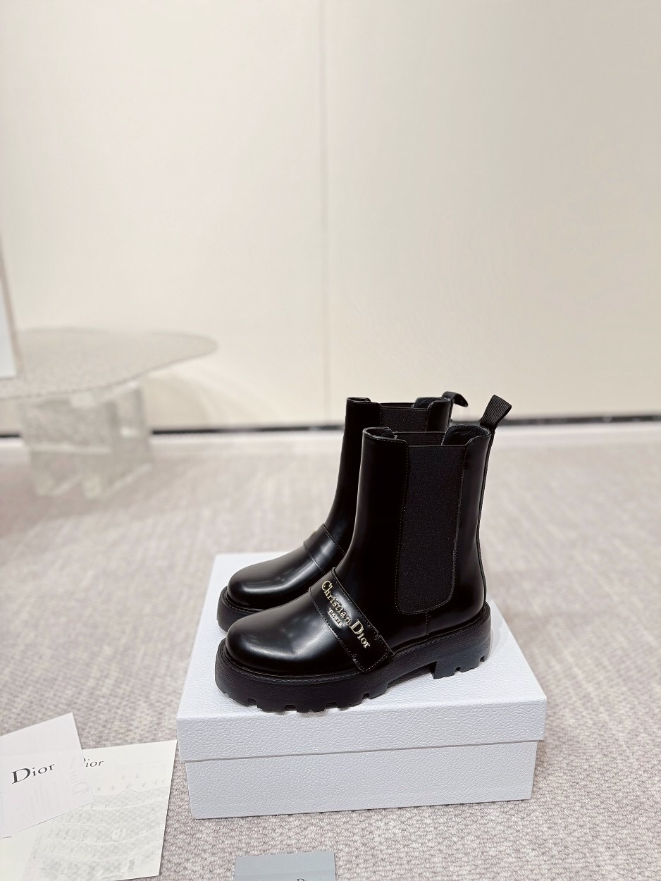 DIOR CHRONO Slip-On Motorcycle Boots - LY00340