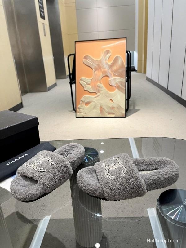 Chanel 2025 SS New Wool Slippers Soft Fine Wool - LY00280