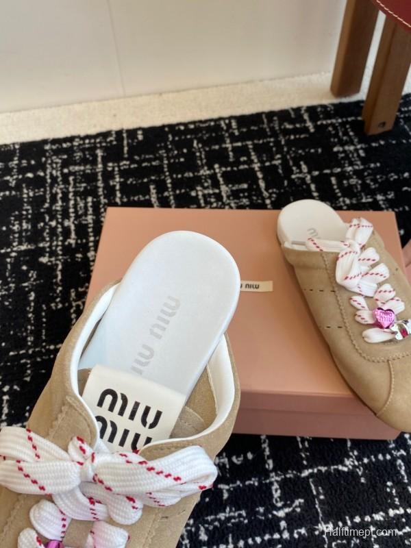 MiuMiu 2025 SS Slip-On Trainer Casual Shoe - KFY00295