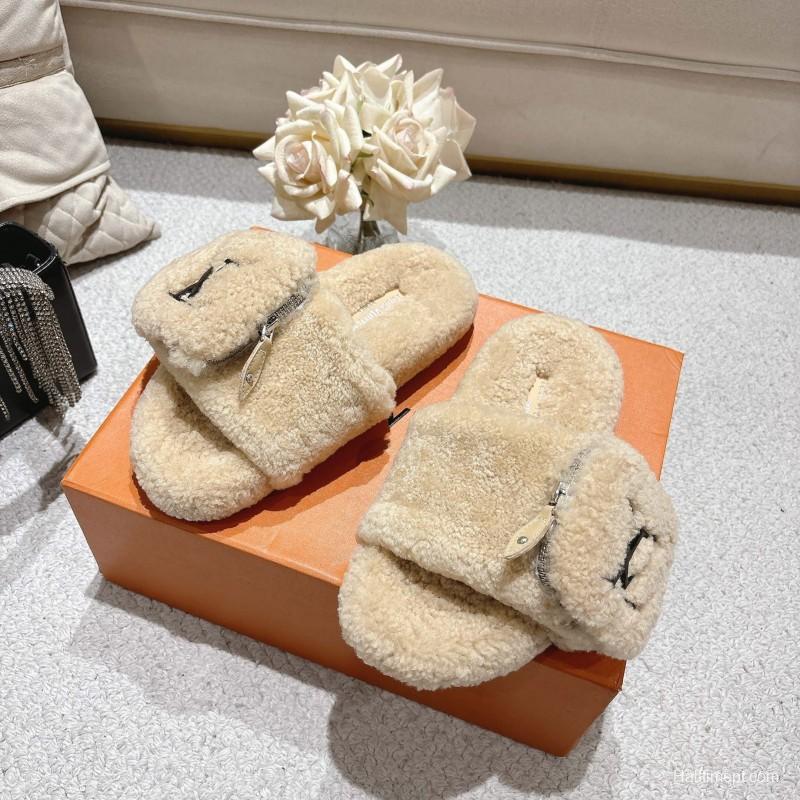 L牌 Wool Lazy Slippers - LY00260