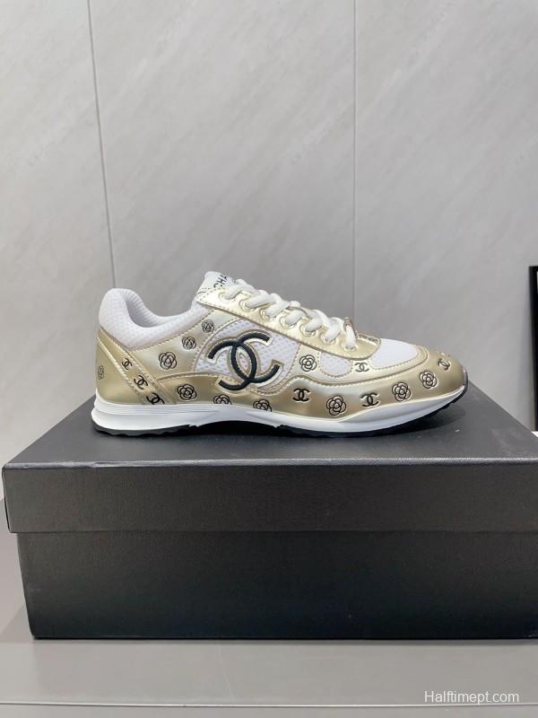 Chanel Silver Horn King II Casual Series Sneakers - KFY00330