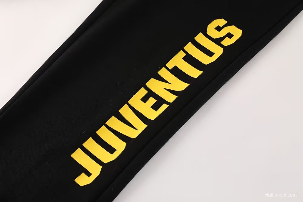 25/26 Juventus Black Sweatshirt Full Zipper Jacket+Long Pants