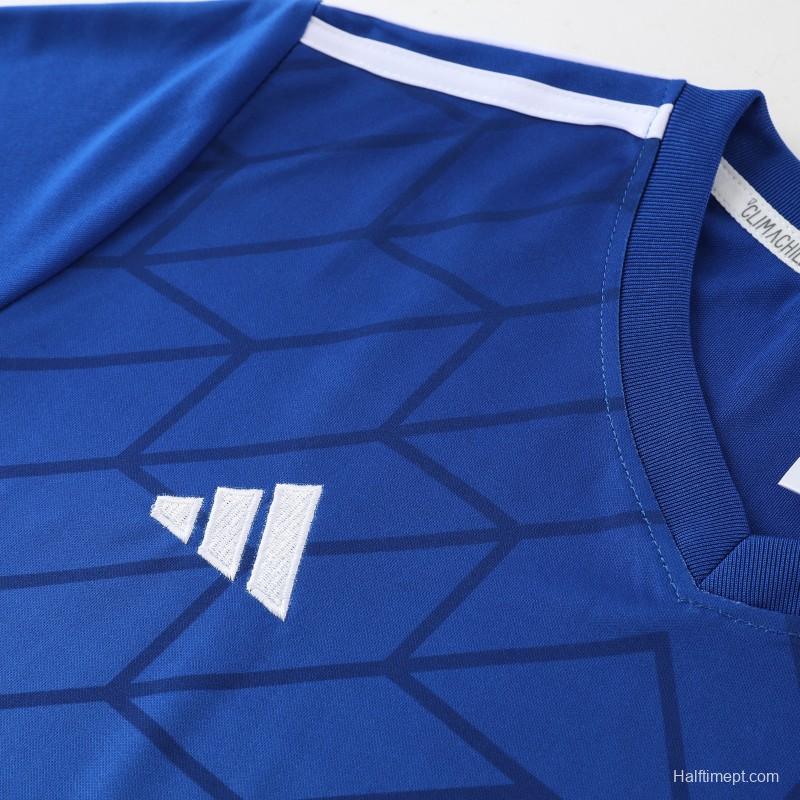 2025 Adidas Royal Blue Full Zipper Jacket+Long Pants