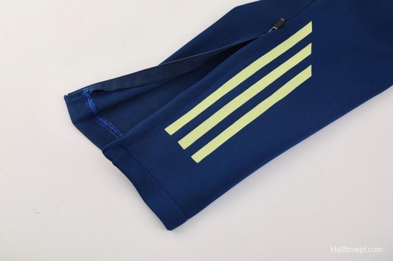 2025 Adidas Azure Blue Full Zipper Jacket+Long Pants
