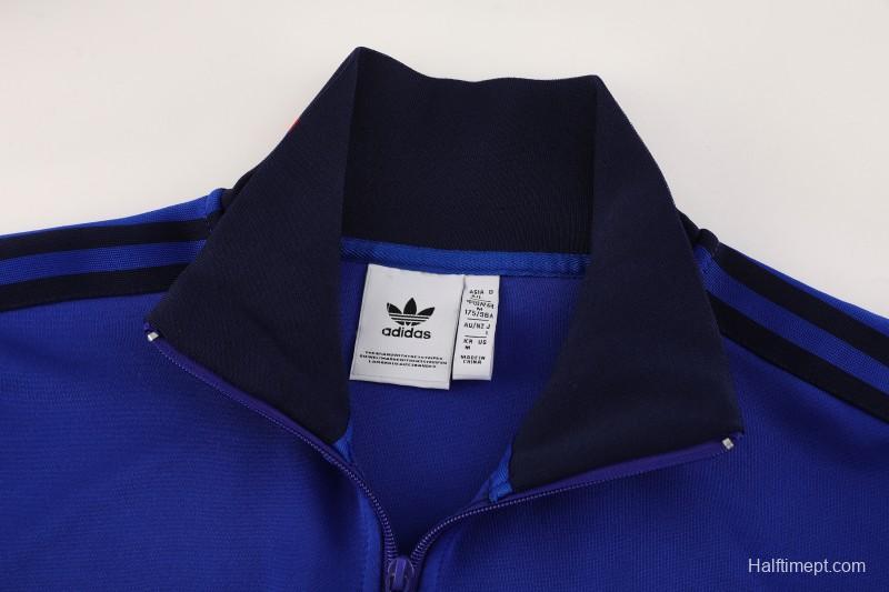 25/26 Olympique lyonnais/Lyon Blue Full Zipper Jacket+Long Pants