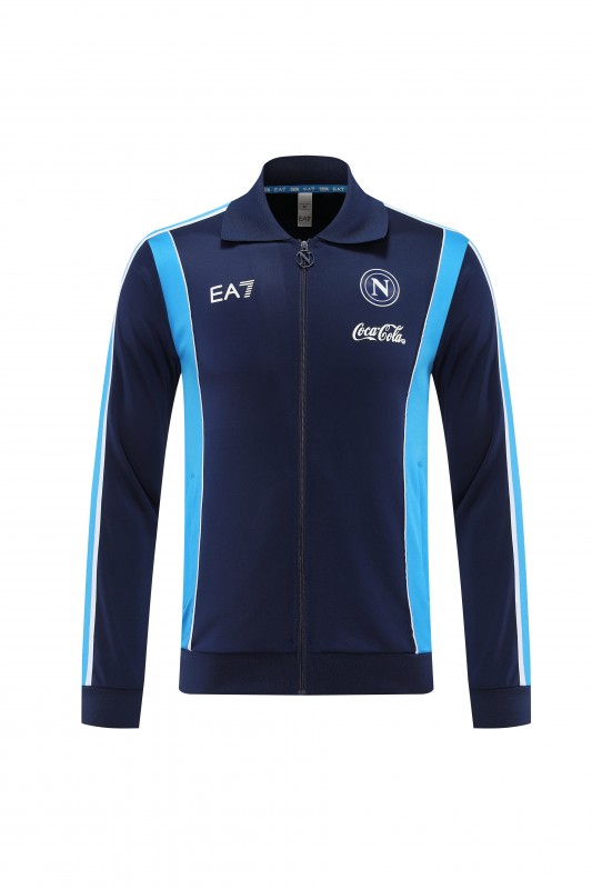 25/26 SSC Napoli Navy Blue  Full zipper Jacket Tracksuit+ long pants