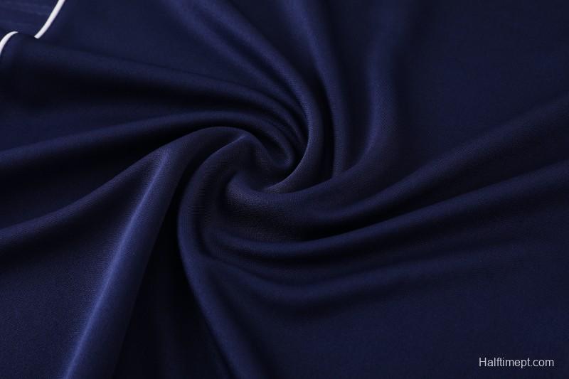 25/26  Adidas Navy Blue Full zipper Jacket Tracksuit+ long pants