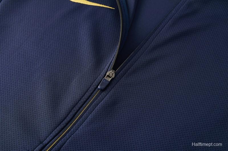 2026 NIKE Navy Full Zipper Jacket + Long Pants