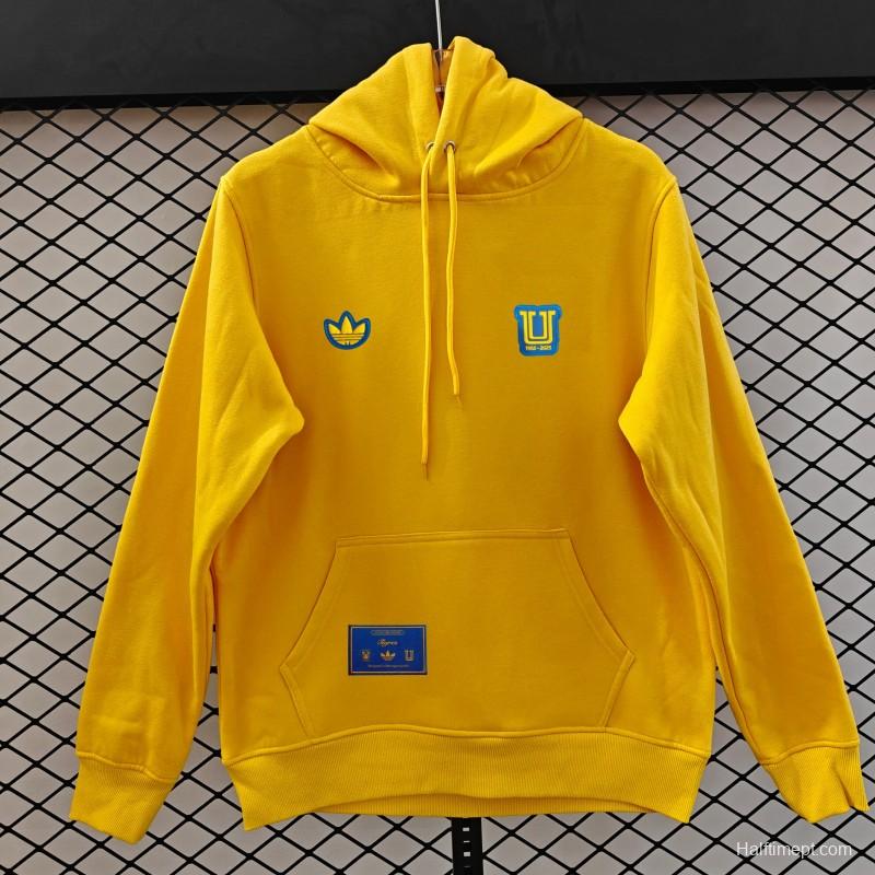 25/26 Tigres UANL Embroidered Logo Hoodie 9 Colors
